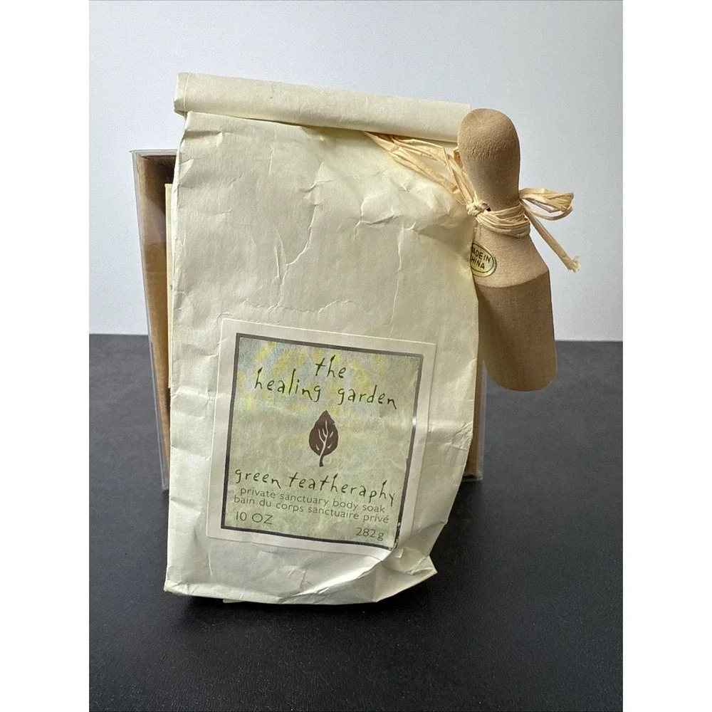 The Healing Garden Green Teatherapy Enlightening Starter Kit Gift Set PLUS SOAK‎